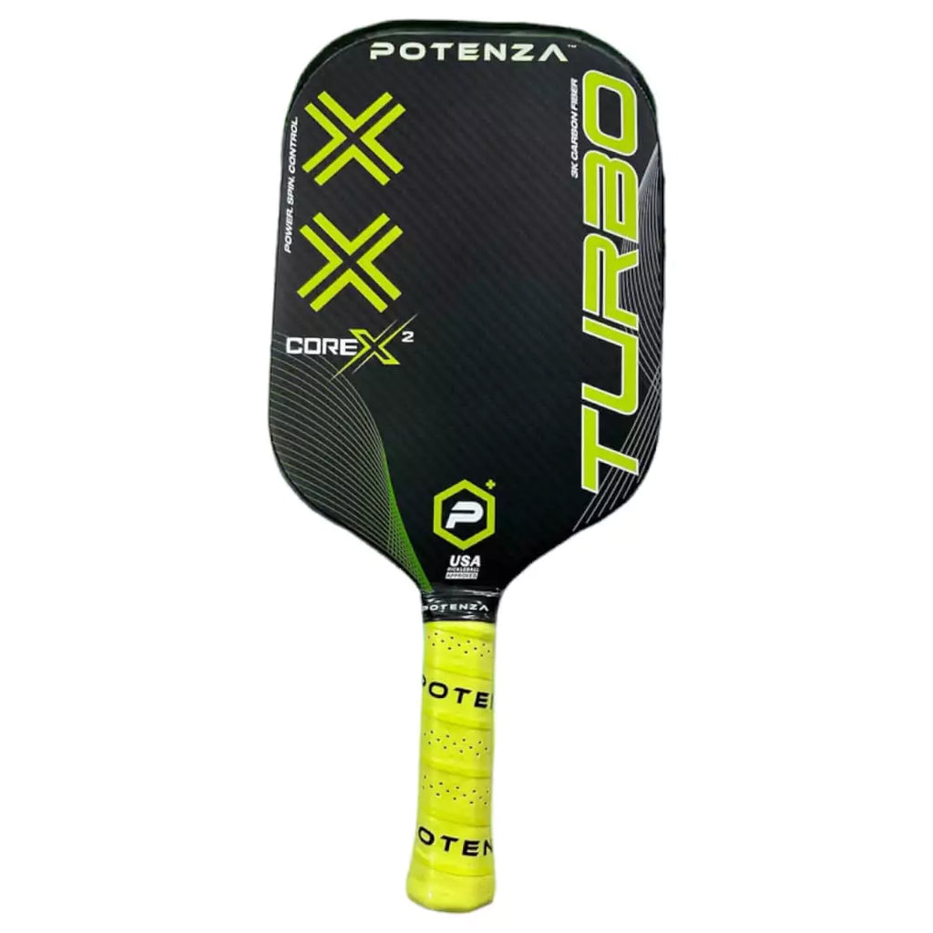 A Potenza TURBO+CORE*2 Pickleball Paddle, available at iamracketsports.com.