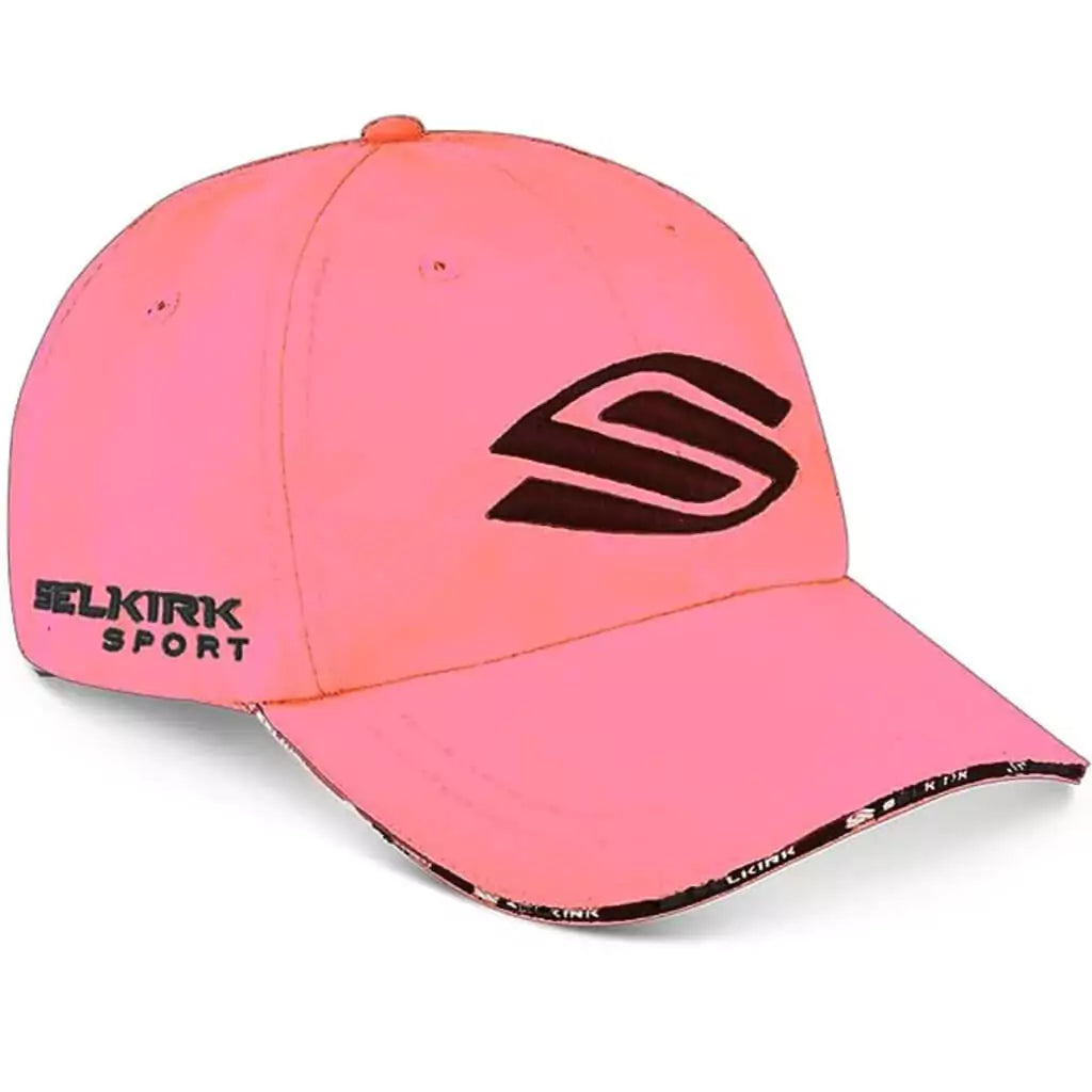 SPORT: PICKLEBALL. Shop Selkirk Sports Pickleball at iamRacketSports/iam-pickleball, Miami, Florida, USA. Selkirk Performance Core Hat in Pink.  Front of hat.