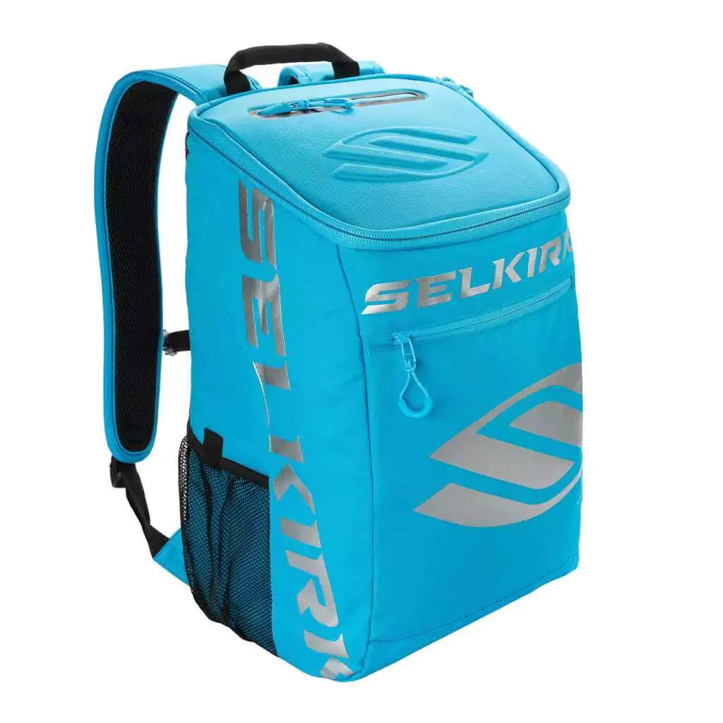 SPORT: PICKLEBALL. Shop Selkirk Sports Pickleball at iamRacketSports/iam-pickleball, a Miami, Florida, USA based store "iampickleball.store". Selkirk Pickleball Core Line Team Backpack in Blue. Front of bag.