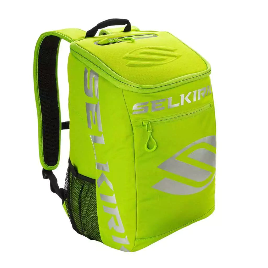 SPORT: PICKLEBALL. Shop Selkirk Sports Pickleball at iamRacketSports/iam-pickleball, a Miami, Florida, USA based store "iampickleball.store". Selkirk Pickleball Core Line Team Backpack in Green. Front of bag.