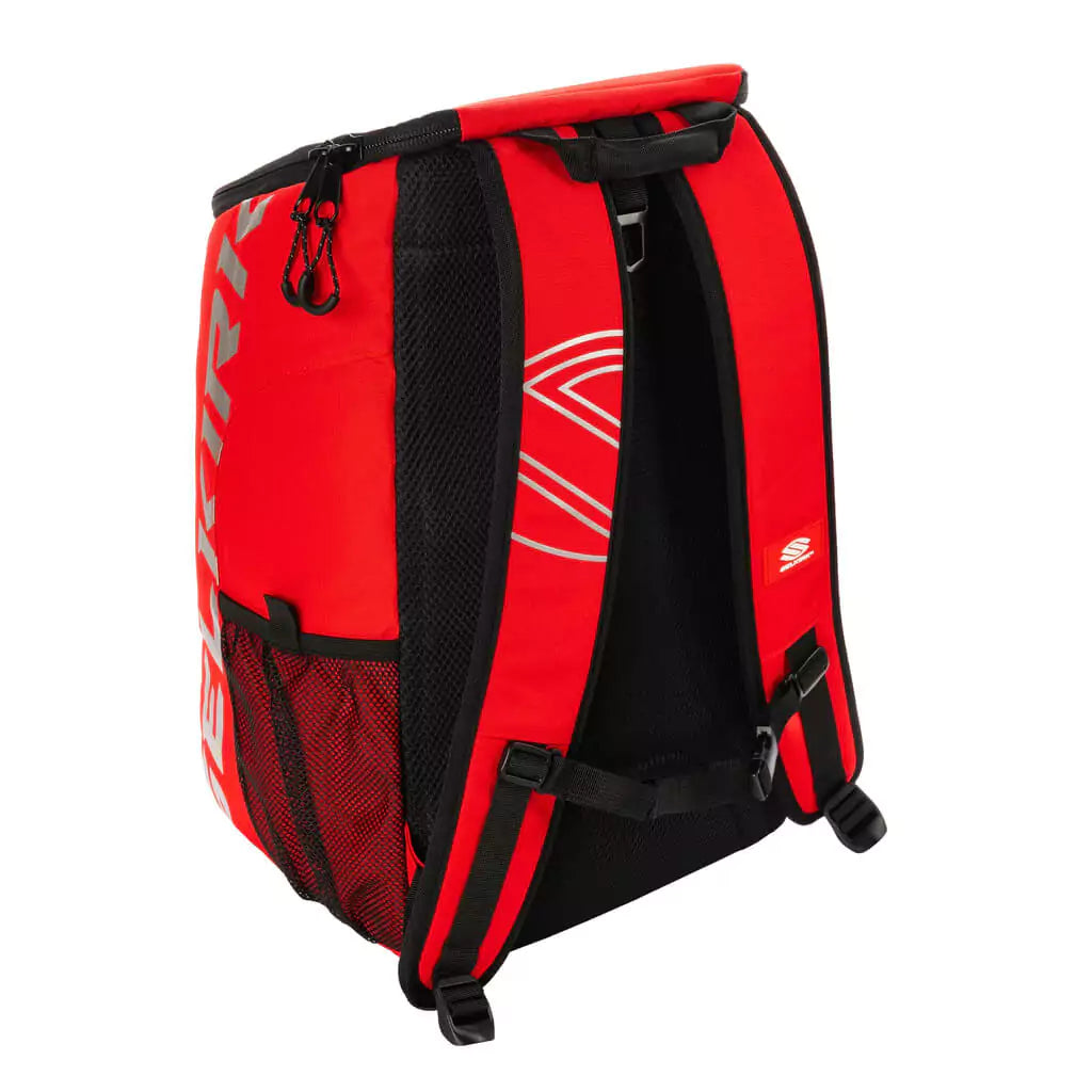 SPORT: PICKLEBALL. Shop Selkirk Sports Pickleball at iamRacketSports/iam-pickleball,  a Miami, Florida, USA based store "iampickleball.store".  Selkirk Pickleball Core Line Team Backpack in Red. Back of bag.