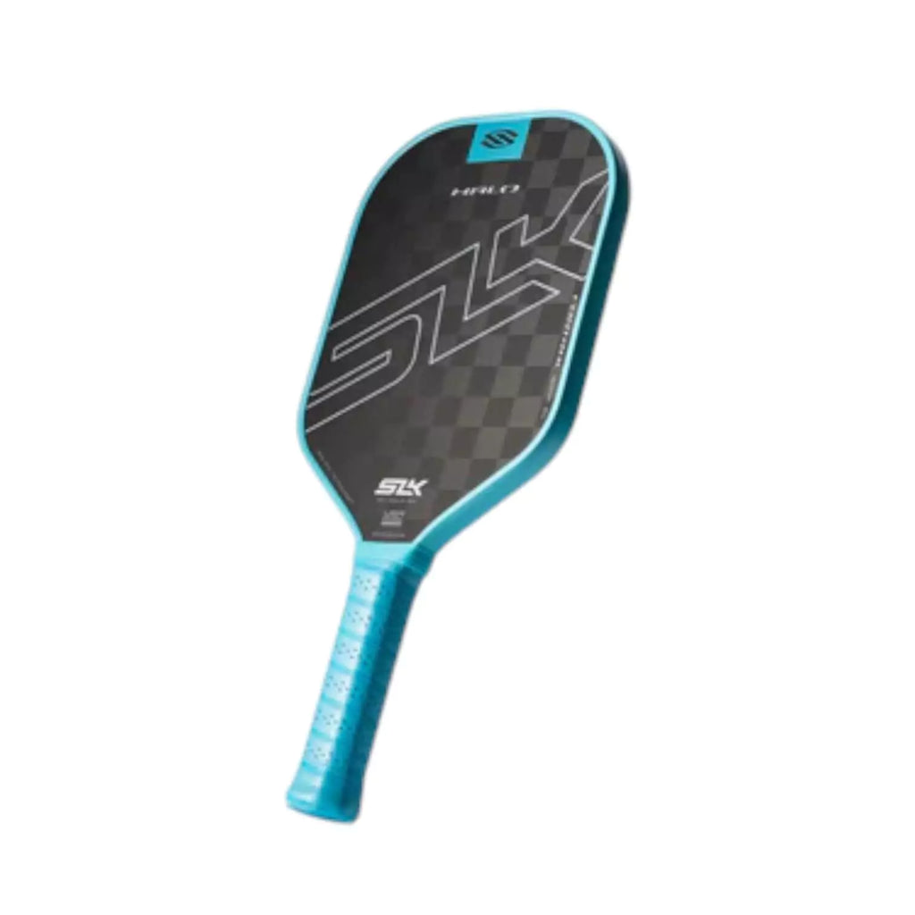 A blue Selkirk SLK HALO CONTROL XL Pickleball Paddle,
shop for at "iamracketsports.com".