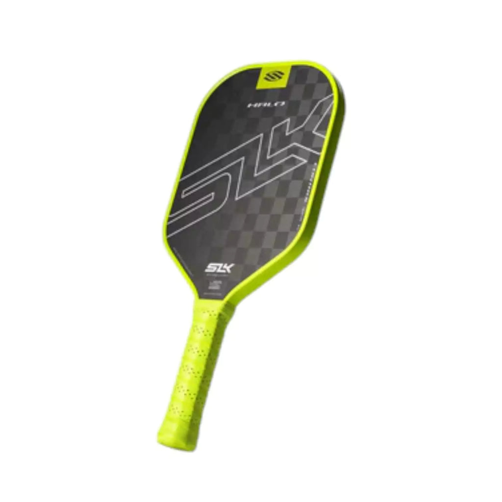 A green Selkirk SLK HALO CONTROL XL Pickleball Paddle,
shop for at "iamracketsports.com".