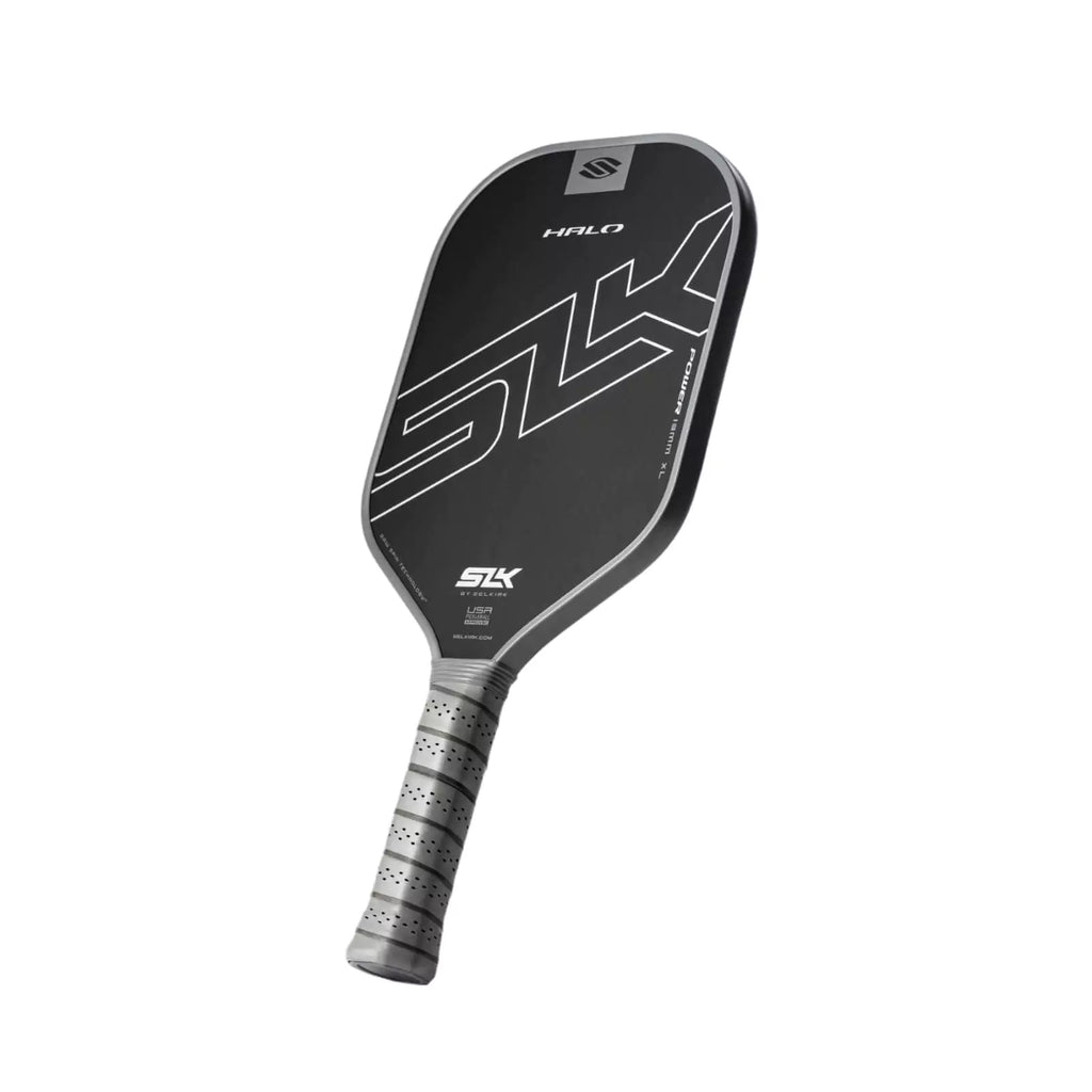 SPORT:PICKLEBALL.
A gray Selkirk SLK HALO POWER MAX Pickleball Paddle. Shop Selkirk Sports at "iamracketsports.com" Miami's pickleball store.
