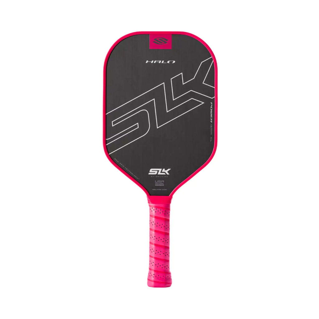 SPORT:PICKLEBALL.
A pink Selkirk SLK HALO POWER MAX Pickleball Paddle. Shop Selkirk Sports at "iamracketsports.com" Miami's pickleball store.