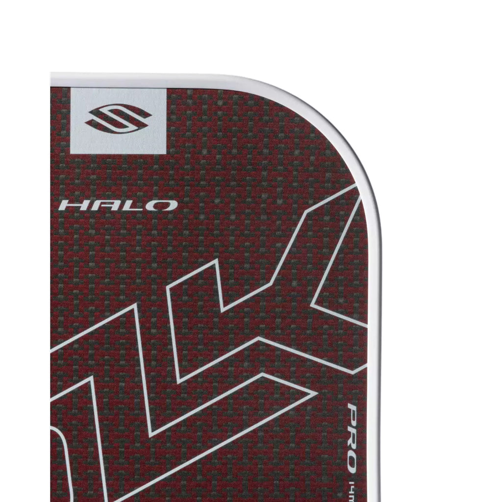 Paddle face of a Selkirk SLK HALO CONTROL Max Pickleball Paddle. Shop Selkirk Sports at "iamracketsports.com" Miami's pickleball store.
