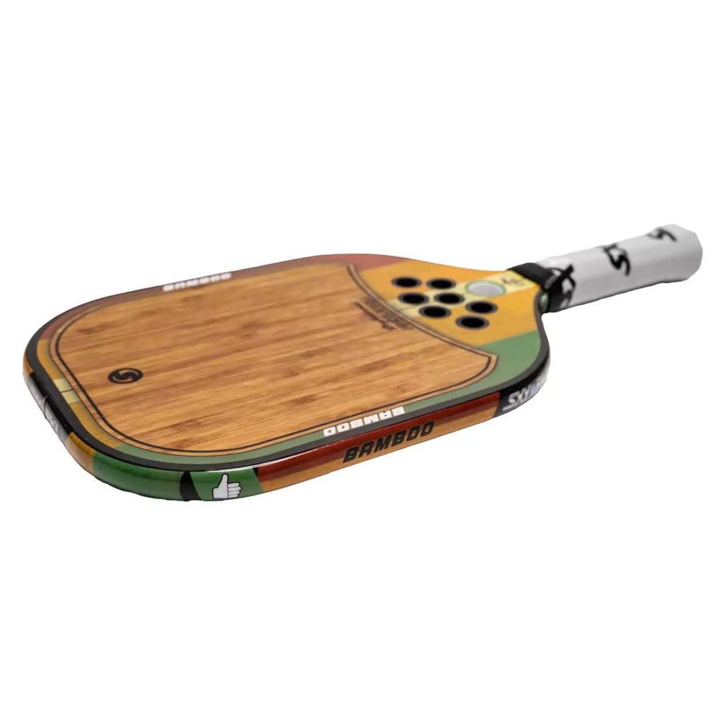 A SXY PKL BAMBOO Pickleball Paddle, available from iambeachtennis.com.