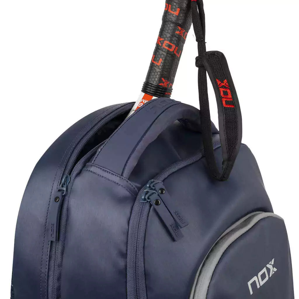 Sac à Dos NOX Pro Series Blanc - 28L, Compartiments Rembourrés Pour Raquette Padel, Ordinateur, Chaussures