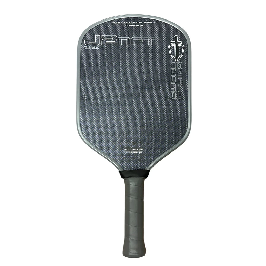 A Honolulu SWORD & SHIELD J2NFT Pickleball Paddle, available from iamRacketSports.com