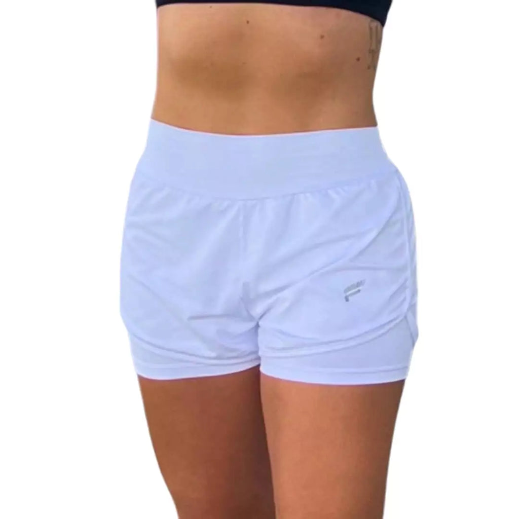 Shop Flow Beach Tennis apparel at iamRacketSports/iam-pickleball,  Miami, Florida, USA. Flow white bondi shorts  4-Way Premium Stretch, Sweat Wicking Fabric, Anti-Heat Cooling Comfort, Quick Dry & Smooth Hem. UV 60 Protection, Anti-Pilling fabric, and Lightweight.