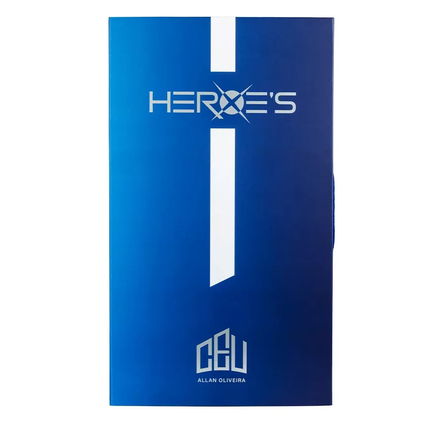 Packaging of a Heroe's CEU 2024 Beach Tennis Racket (Allan Oliveira),
available from iamRacketSports.com.