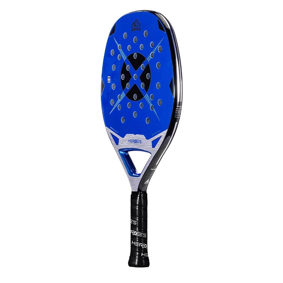 A Heroe's CEU 2024 Beach Tennis Racket (Allan Oliveira),
available from iamRacketSports.com.