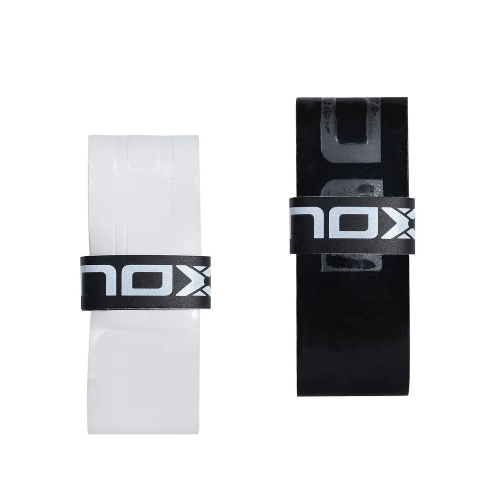 A pair of grips for the  Nox NG17 2024 LTD Edition Beach Tennis Paddle.  Available at iambeachtennis.com Miami store.