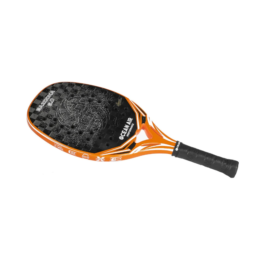 A Ocean Air 2024 BAZOOKA 6.0 Beach Tennis Racket with Glipper,
shop Ocean Air at "iamracketsports.com", Miami shop.
