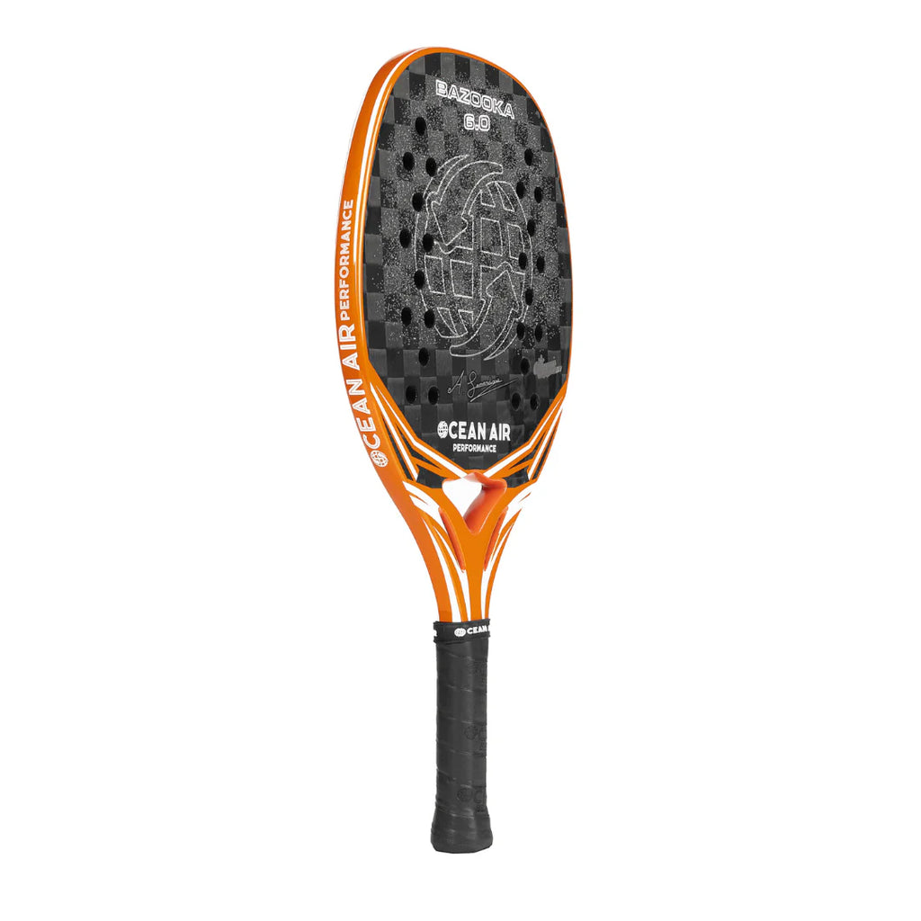 A Ocean Air 2024 BAZOOKA 6.0 Beach Tennis Racket with Glipper,
shop Ocean Air at "iamracketsports.com", Miami shop.
