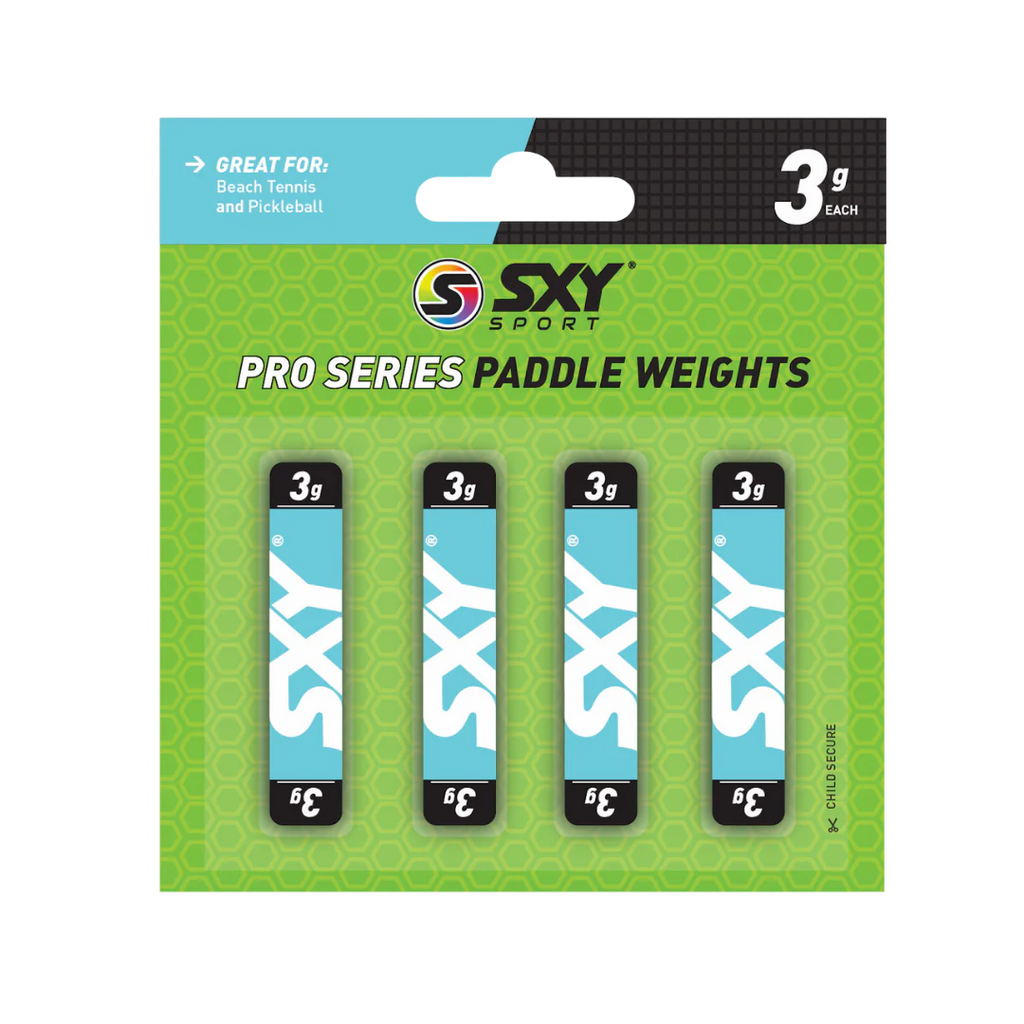 Red Sexy Pro Series Paddle Weights, available from Iambeachtennis.com, in store and online.