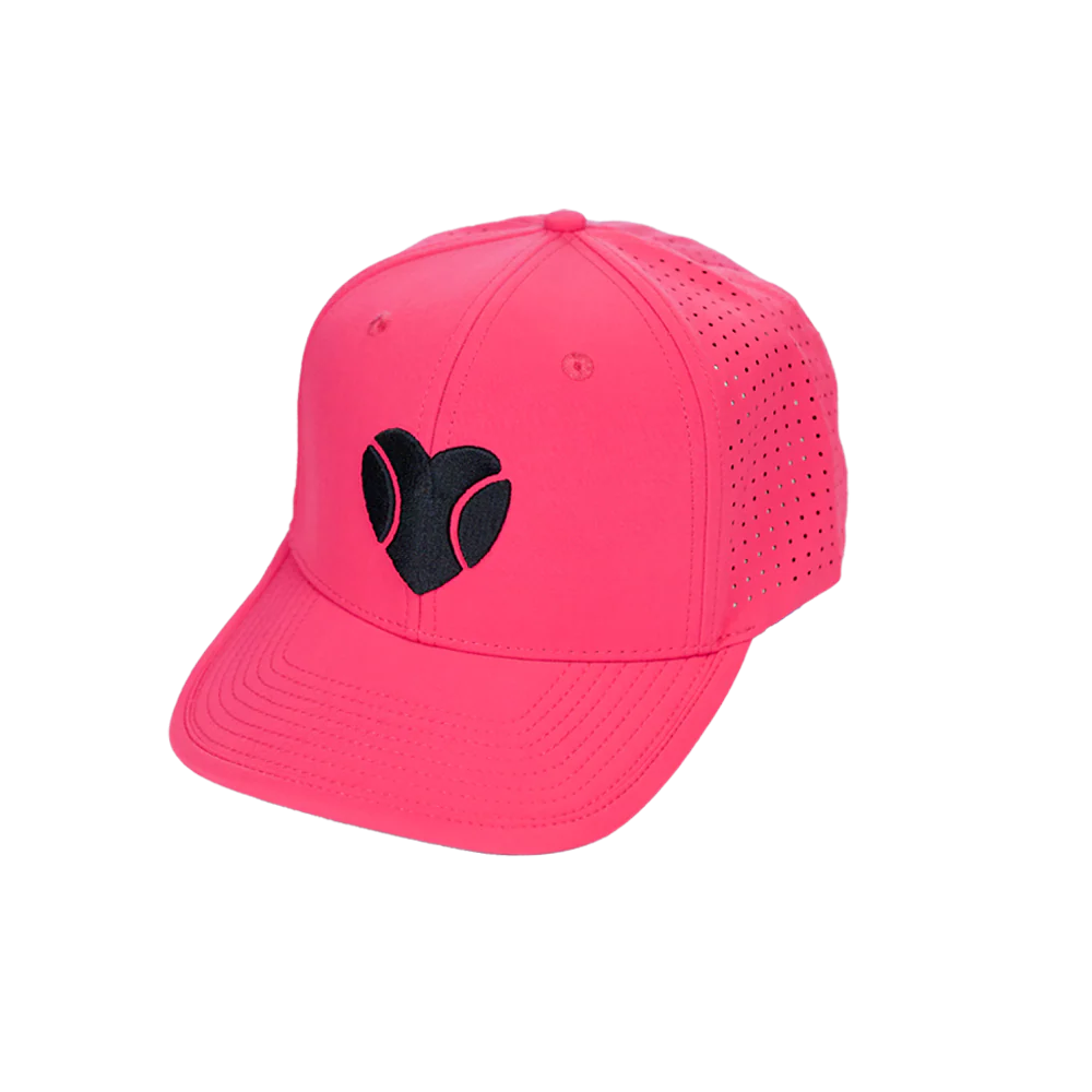 Sexy Brand Snapback Pink cap with a black heart design. Available from iambeachtennis.com in Miami Florida. Or worldwide shipping.