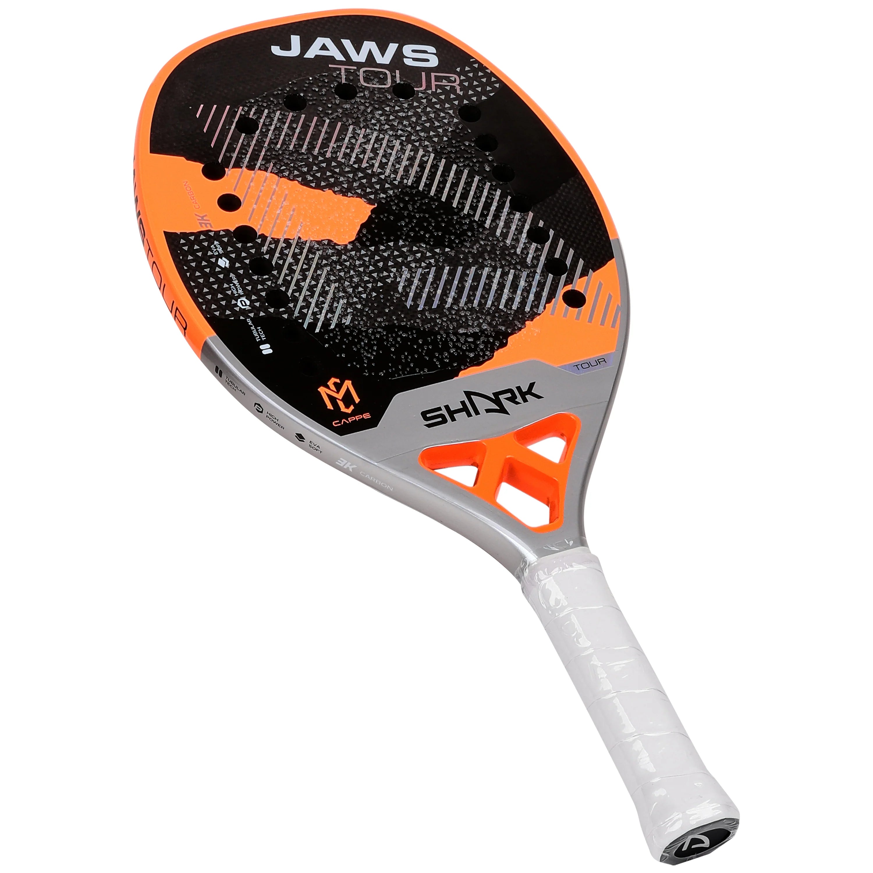Shark JAWS TOUR 2025 CAPPELLETTI Beach Tennis Racket – iamBeachTennis Shark JAWS TOUR 2025 CAPPELLETTI Beach Tennis Racket – iamBeachTennis