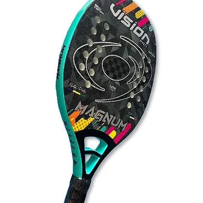 Vision Pro MAGNUM 2024 Beach Tennis Paddle with Carbon 3K face , carbon 12k frame, Eva Soft core, 22mm thick. Shop Kona at iamRacketSports.com, worldwide shipping.