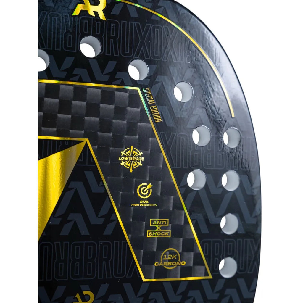 Racket face of a Zand Z WIZARD/BRUXO ANTOMI RAMOS Special Edition 2025 Beach Tennis Racket, available from 
IamBeachTennis.com, online and in-store, Miami USA.