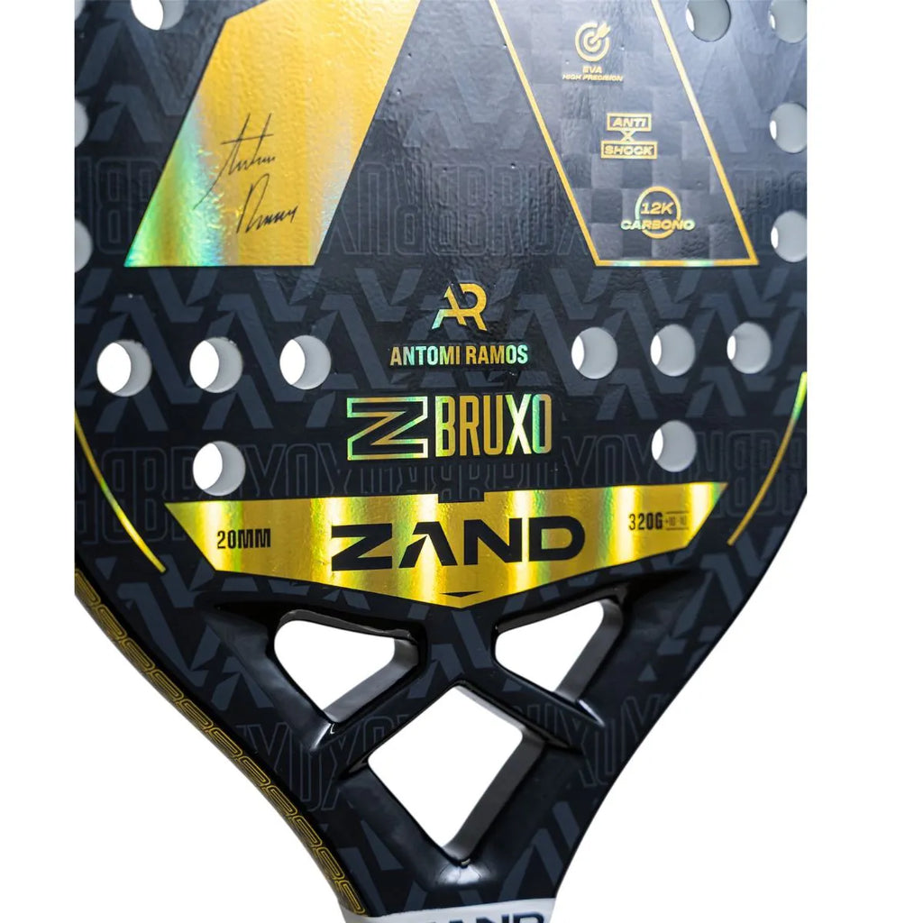 Racket heart of a Zand Z WIZARD/BRUXO ANTOMI RAMOS Special Edition 2025 Beach Tennis Racket, available from 
IamBeachTennis.com, online and in-store, Miami USA.