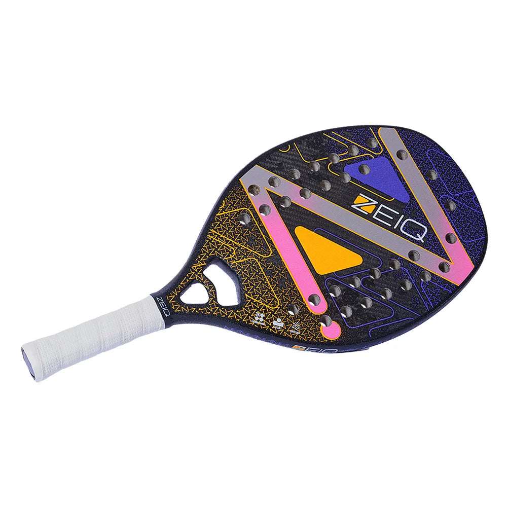 A Zeiq ADVANCED Beach Tennis Racket,
available from iamBeachTennis.com.