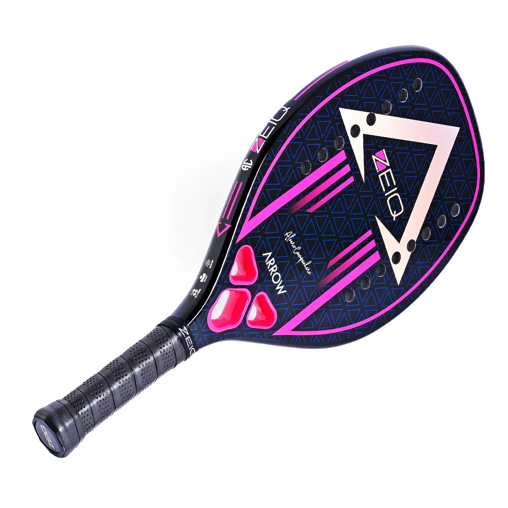 A Zeiq Arrow Álvaro Campanharo Beach Tennis Racket,
available from iamRacketSports.com.