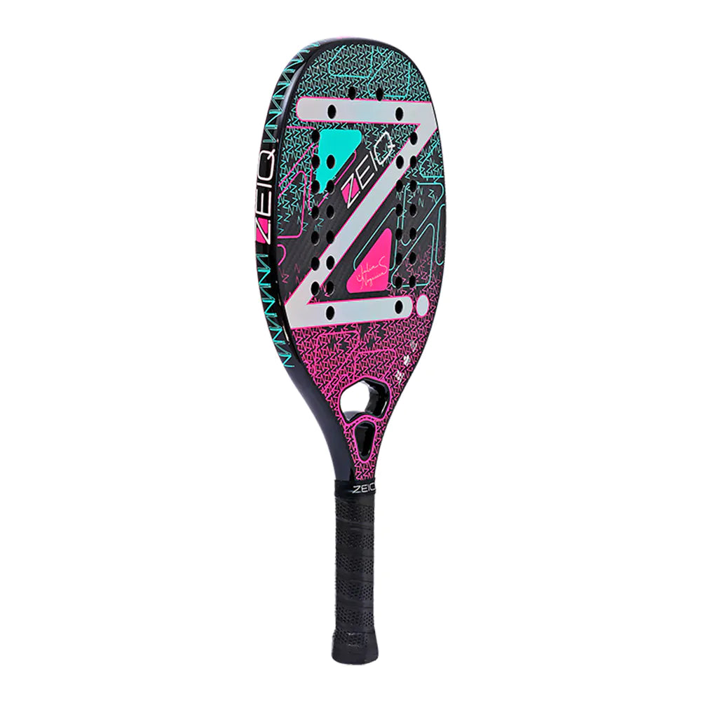 A Zeiq Julia Nogueira ADVANCED Beach Tennis Racket,
available from iamRacketSports.com miami shop.