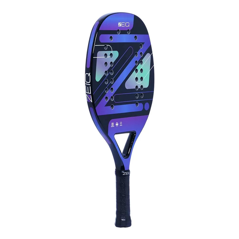 A Zeiq VIOLET PRO Beach Tennis Racket,
available from iamRacketSports.com.