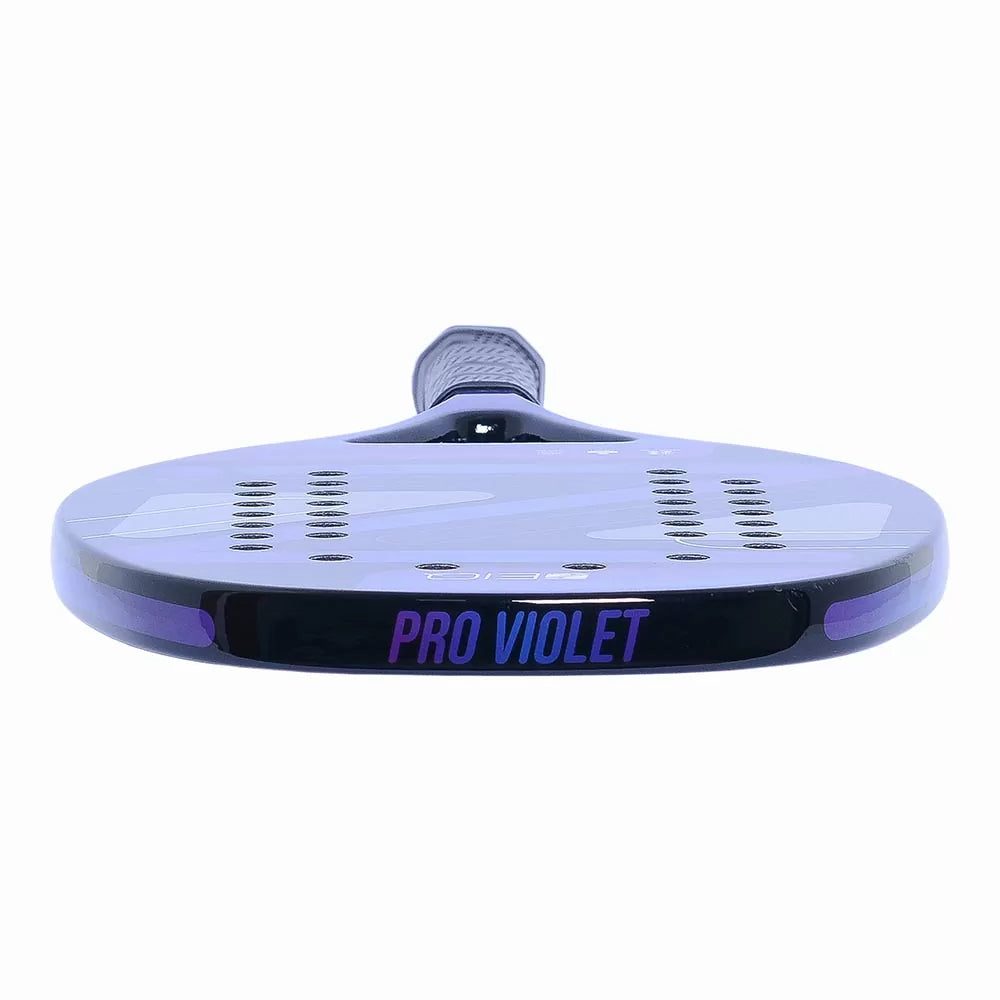 Top edge of a Zeiq VIOLET PRO Beach Tennis Racket,
available from iamRacketSports.com.