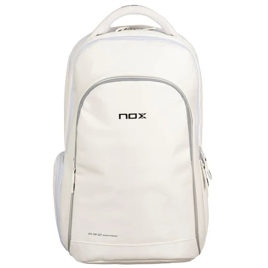 A Nox PRO White Series Backpack, available from iamRacketSports.com, online and in store.