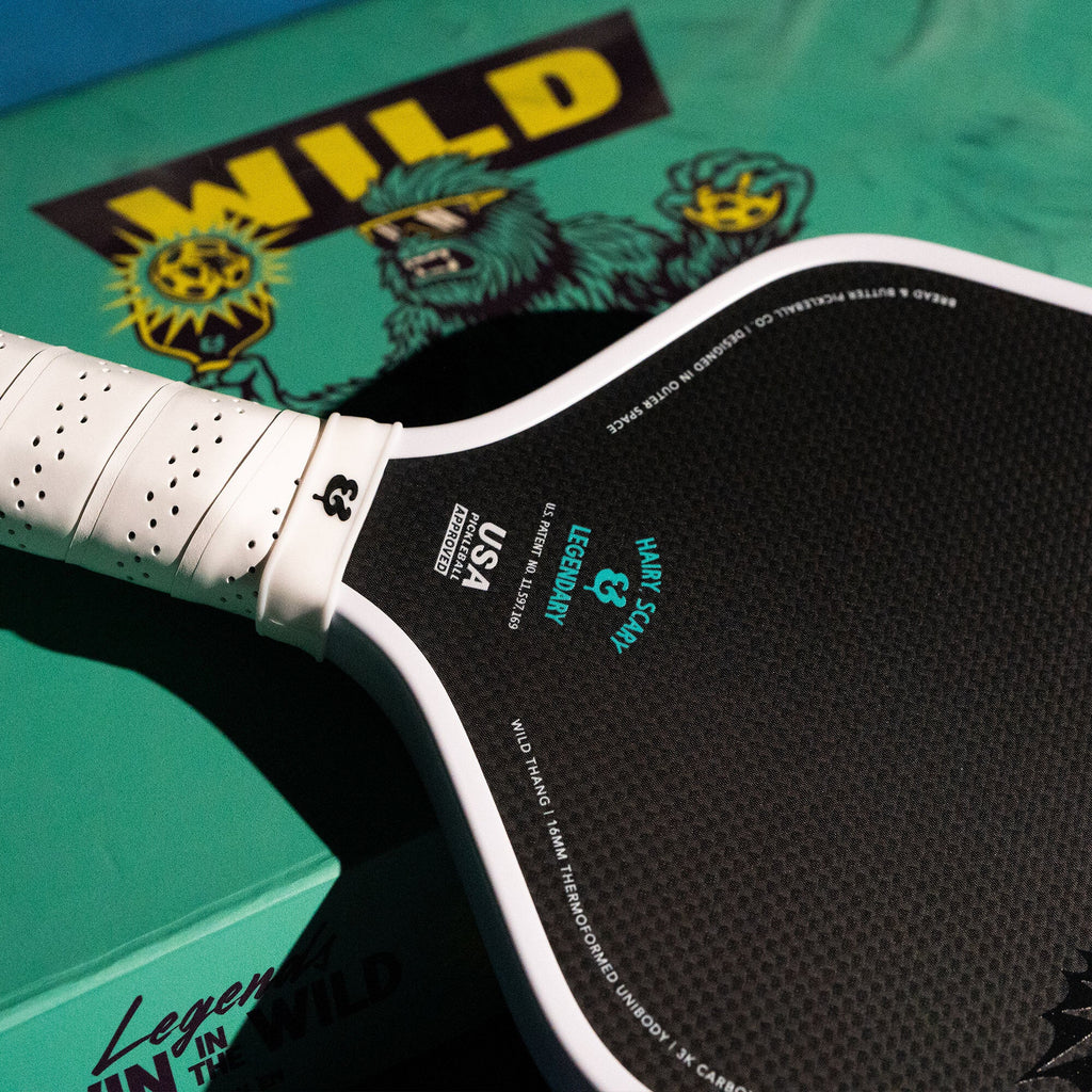 A Bread & Butter THE WILD THANG 16mm Pickleball Paddle, available from iamRacketSports.com, online and in store, Miami USA.