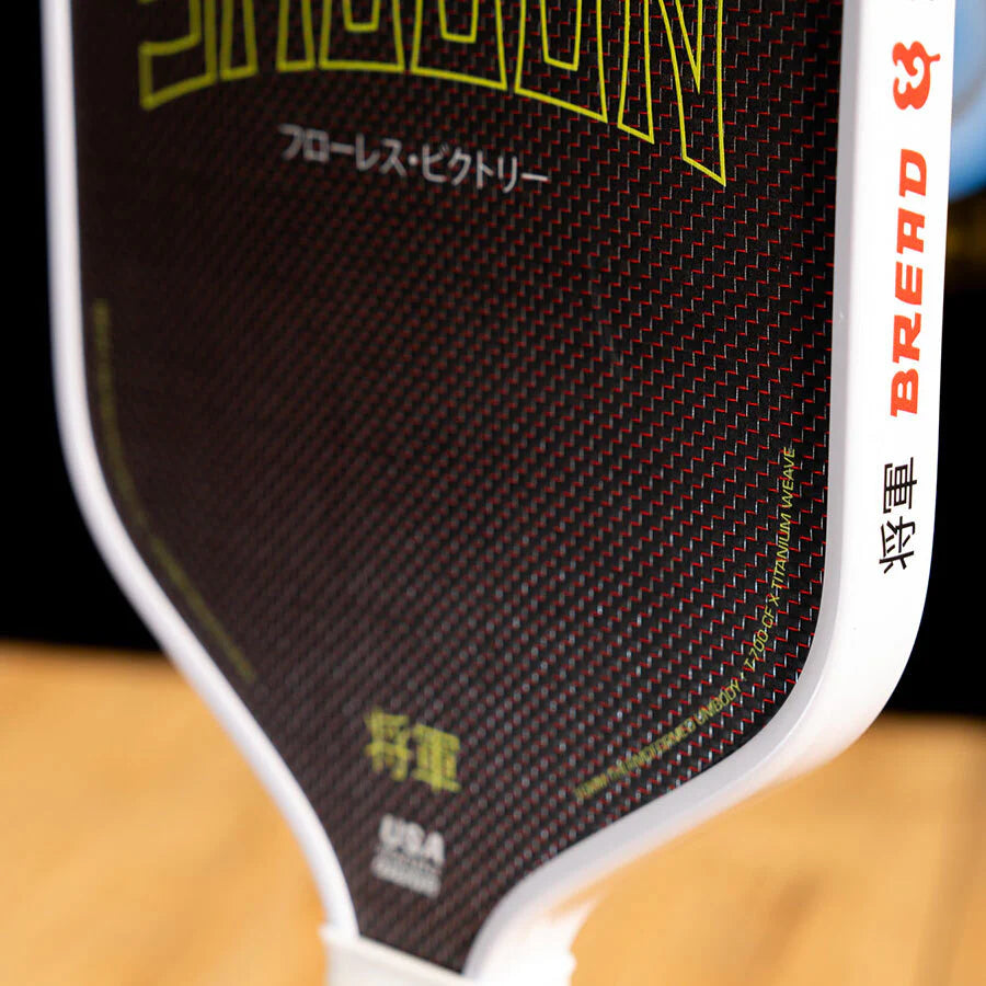 A  Bread & Butter SHOGUN 16mm 2024 Elongated Pickleball Paddle, available at iamracketsports.com.