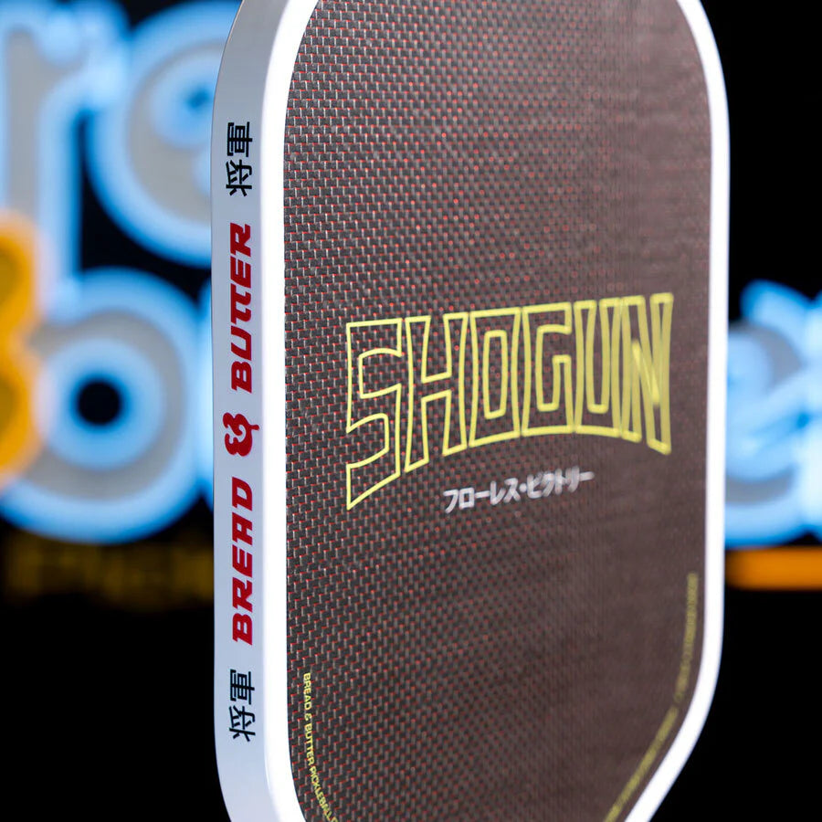 A  Bread & Butter SHOGUN 16mm 2024 Elongated Pickleball Paddle, available at iampickleball.store.