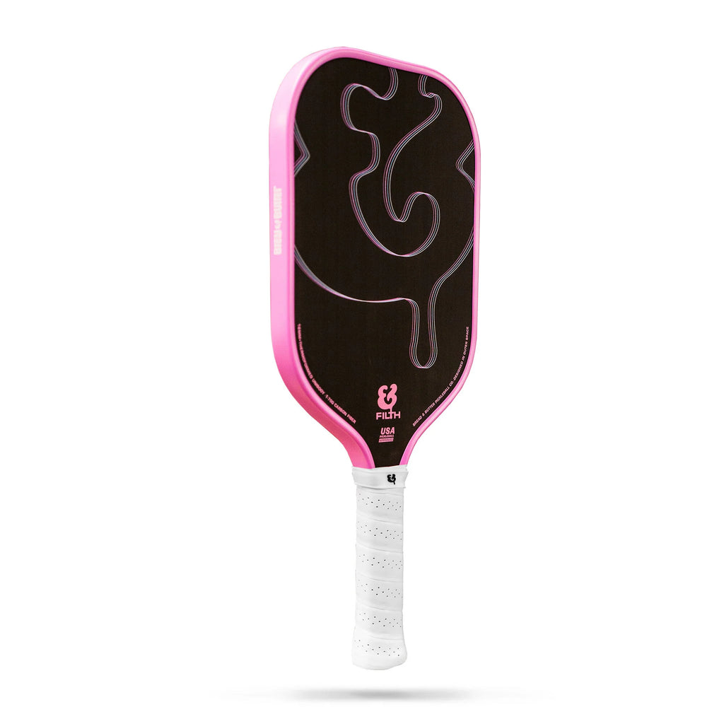 Bread & Butter THE FILTH 16mm 2024 Elongated Pickleball Paddle, Nano T700 Raw Carbon Fiber face surface, High-Density Polypropylene core, available at iampickleball.store.