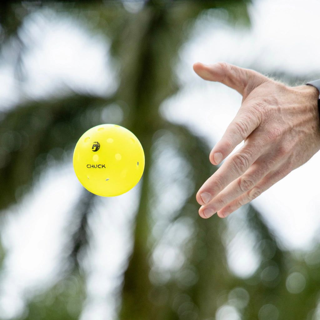 A Gamma CHUCK outdoor Pickleball,
available from iamPickleball.store.