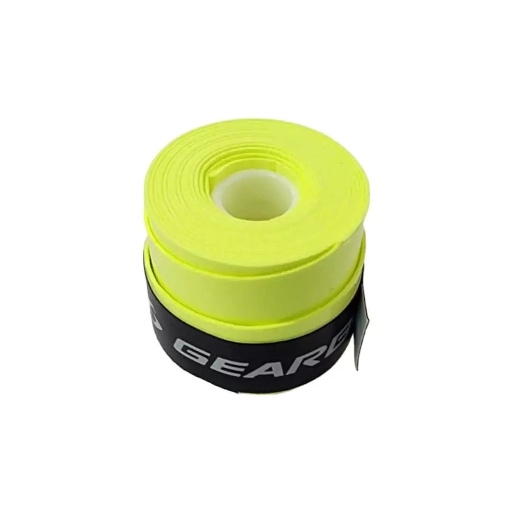 A neon yellow  Gearbox Overwrap Grip, get online or instore from iamPickleball.store.