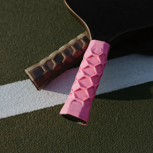 A pair of paddles with  Hesacore Pickleball TOUR GRIP W, available at iam-Pickleball.com, Miami shop.