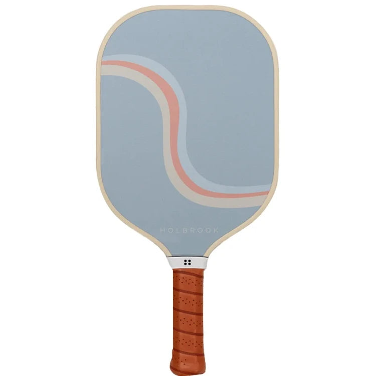 SPORT:PICKLEBALL. Shop Holbrook Pickleball Paddles and Rackets at "iamPickleball.Store" a division of "iamracketsports.com". Racket model is a 2023 Holbrook PERFORMANCE REWIND Pickleball Paddle/racket for intermediate players.  Racquet/Paleta is vertical showing playing surface and handle.