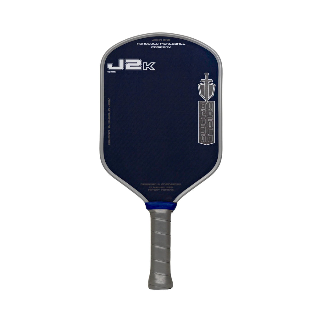 A Honolulu SWORD & SHIELD J2K  Pickleball Paddle, available from iamPickleball.store.