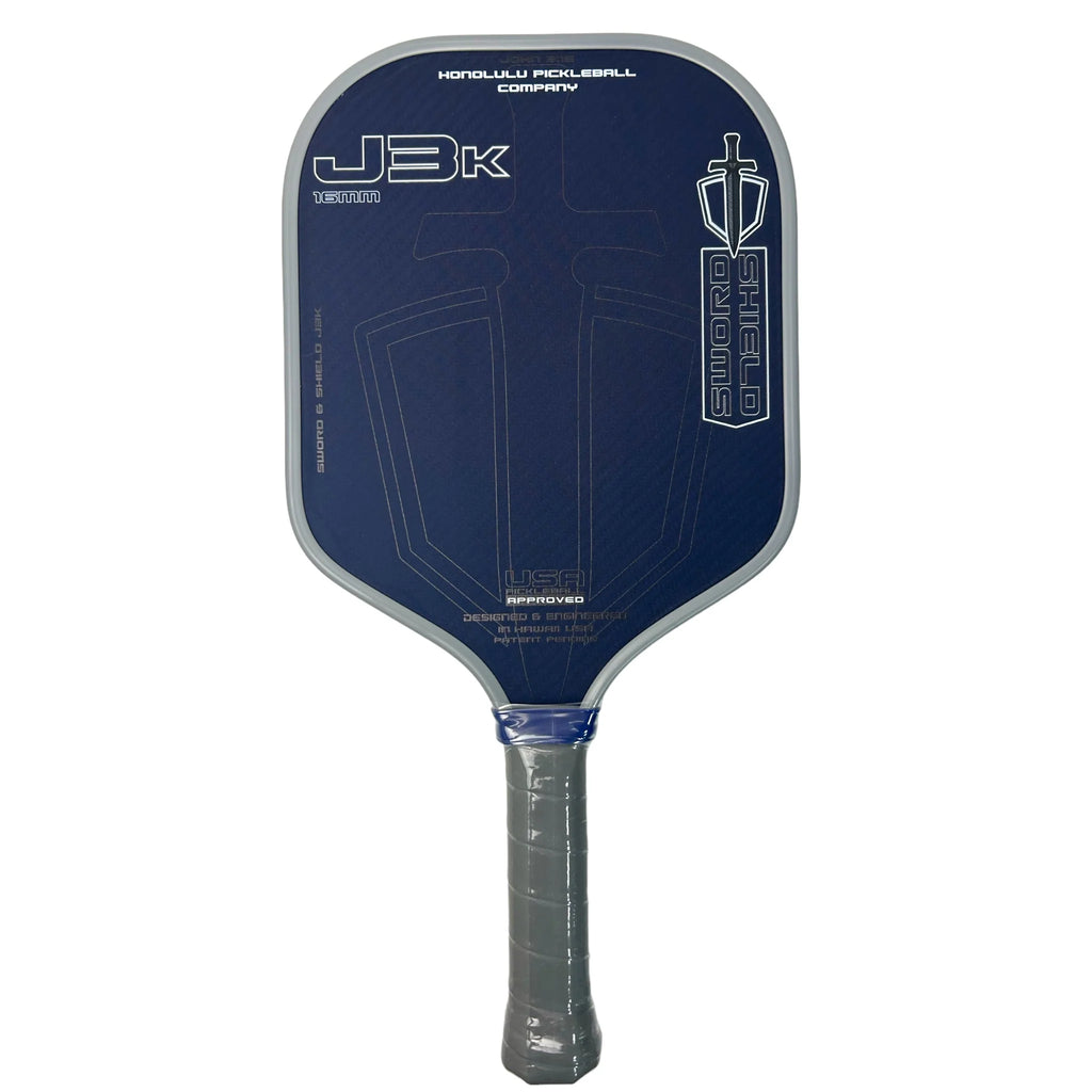 A Honolulu SWORD & SHIELD J3K  Pickleball Paddle, available from iamPickleball.store.