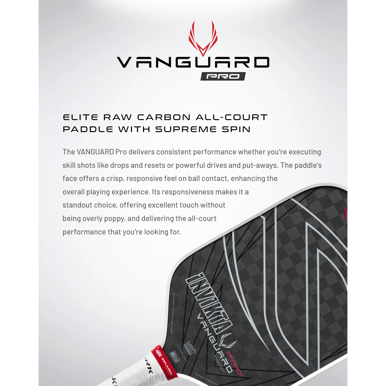 Selkirk VANGUARD PRO INVIKTA Pickleball Paddle – iamBeachTennis