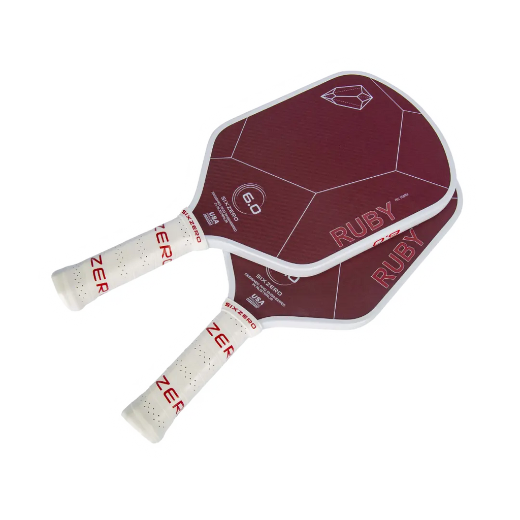 Pickle Ball Racket Ruby Six Zero GEM SERIES RUBY 16mm PickleBall Paddle – iamBeachTennis