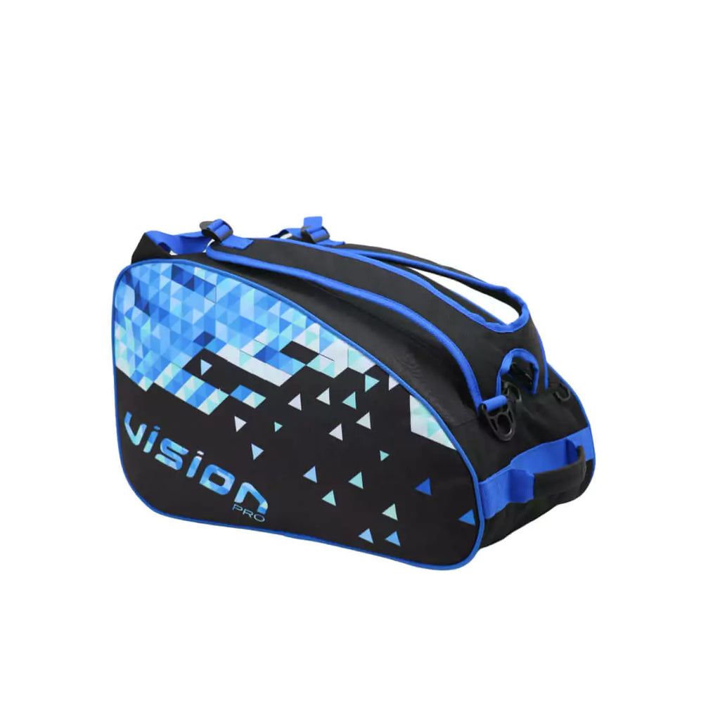 Shop Bags and Backpacks at iamBeachTennis - Vision TEAM NIXCO Backpack for Beach Tennis, Padel and Pickleball. Right side and top of bag.