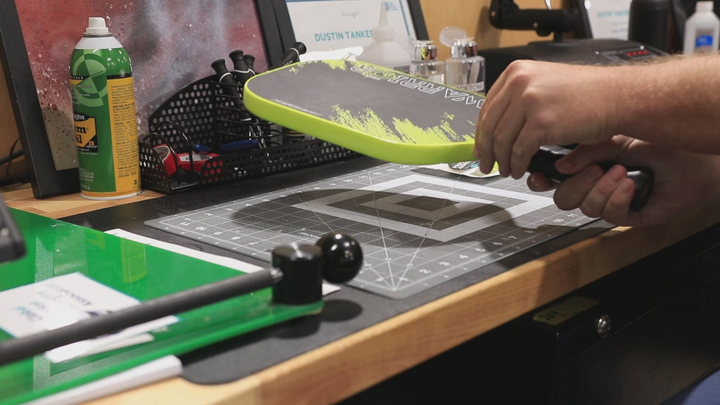 SPORT: PICKLEBALL.  Shop Diadem at "iamracketsports.com".  Instructual video about replacing the edge guard of the   Diadem WARRIOR V2 Pickleball Paddle.