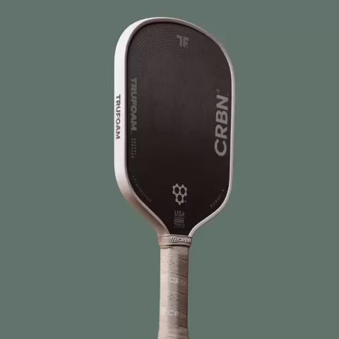 A video of a CRBN⁴ TruForm GENESIS HYBRID AEROCURVE Pickleball Paddle, purchase from iamRacketSports.com.