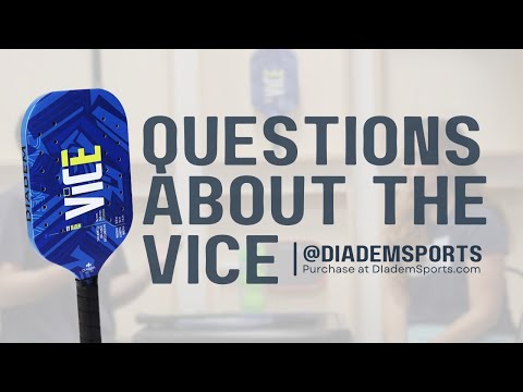 Shop Diadem at "iamPickleball.store" a division of "iamracketsports.com". Promotion video of Diadem Sports VICE 2023 Professional Pickleball Paddle, question and answer session.