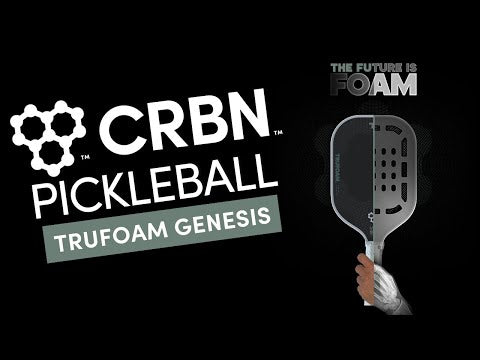 A video of a CRBN TruForm GENESIS Pickleball Paddles, purchase from iamRacketSports.com.