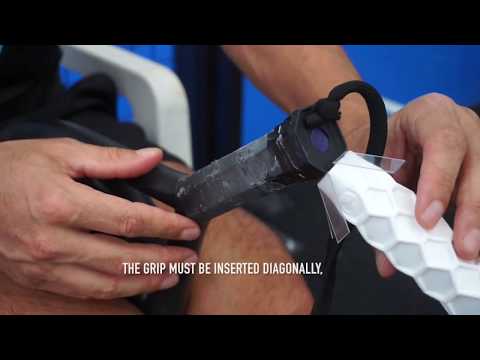 How to install a Hesacore grip on your Padel Paddle. Hesacore grips avaialbe at iambeachtennis a division of iamracketsports.