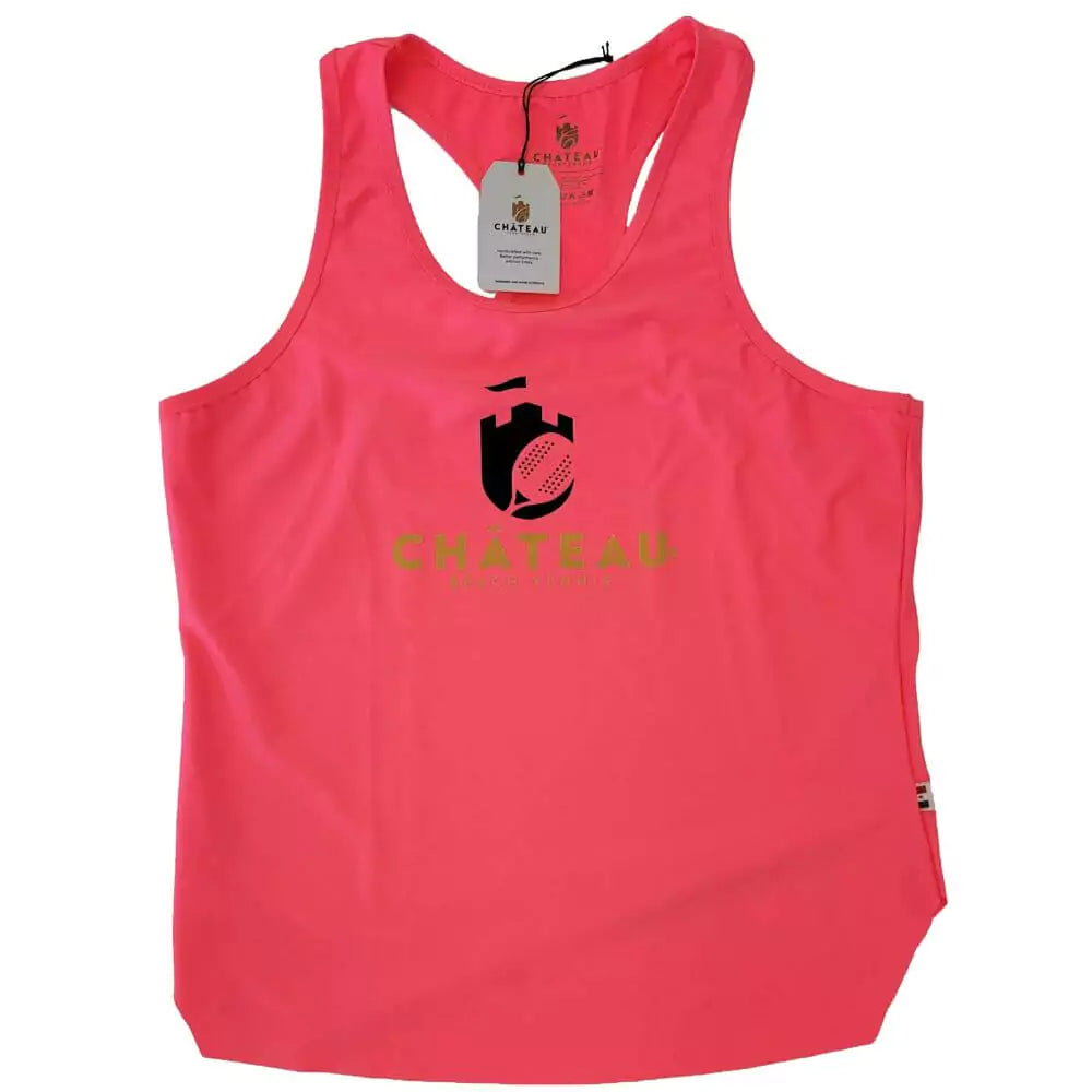 iamBeachTennis beach tennis boutique store - Chateau Sportswear brand beach tennis women's tank top color pink